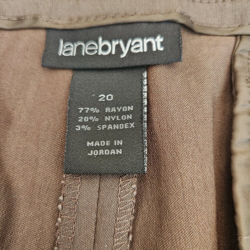 Lane Bryant Olive/Brown 'ish 7/8 Length Pants‎ Size 20 - Picture 4 of 8